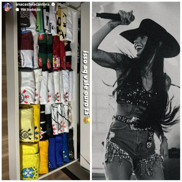 Ana Castela � muito Corinthians