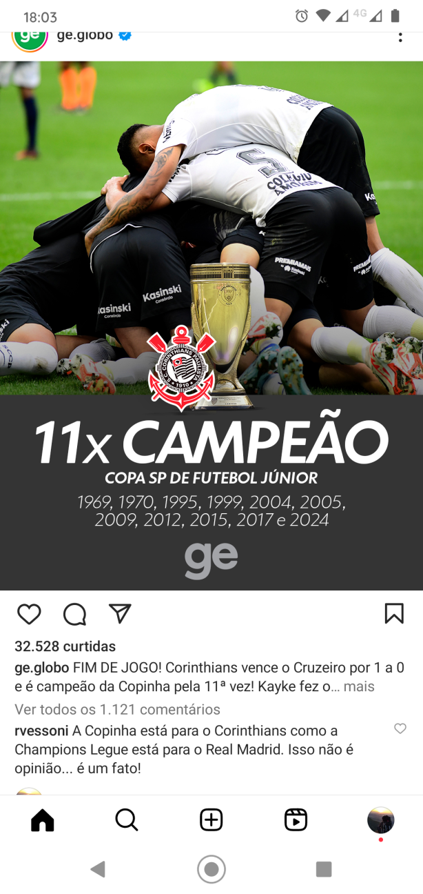 T�tulos da Copinha x T�tulos do Profissional.