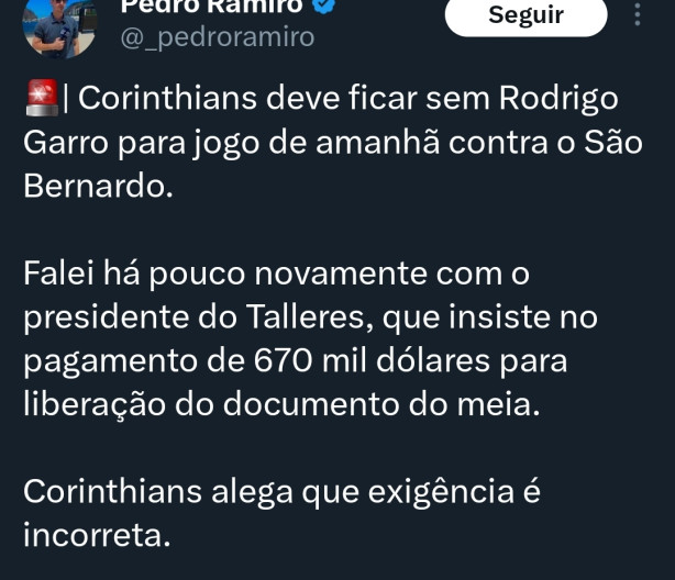 Garro fora do majestoso