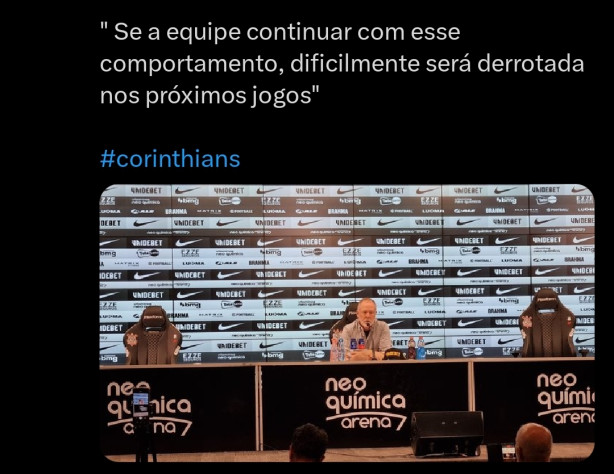 Olha a declara��o do Mano Menezes, realmente perdido