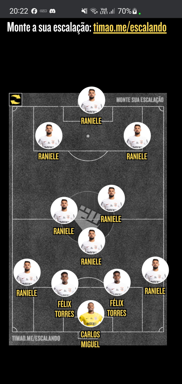 Melhor time de todos.