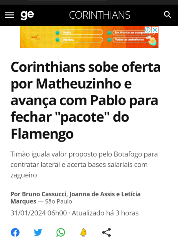 Pablo e Matheusinho - Segundo GE