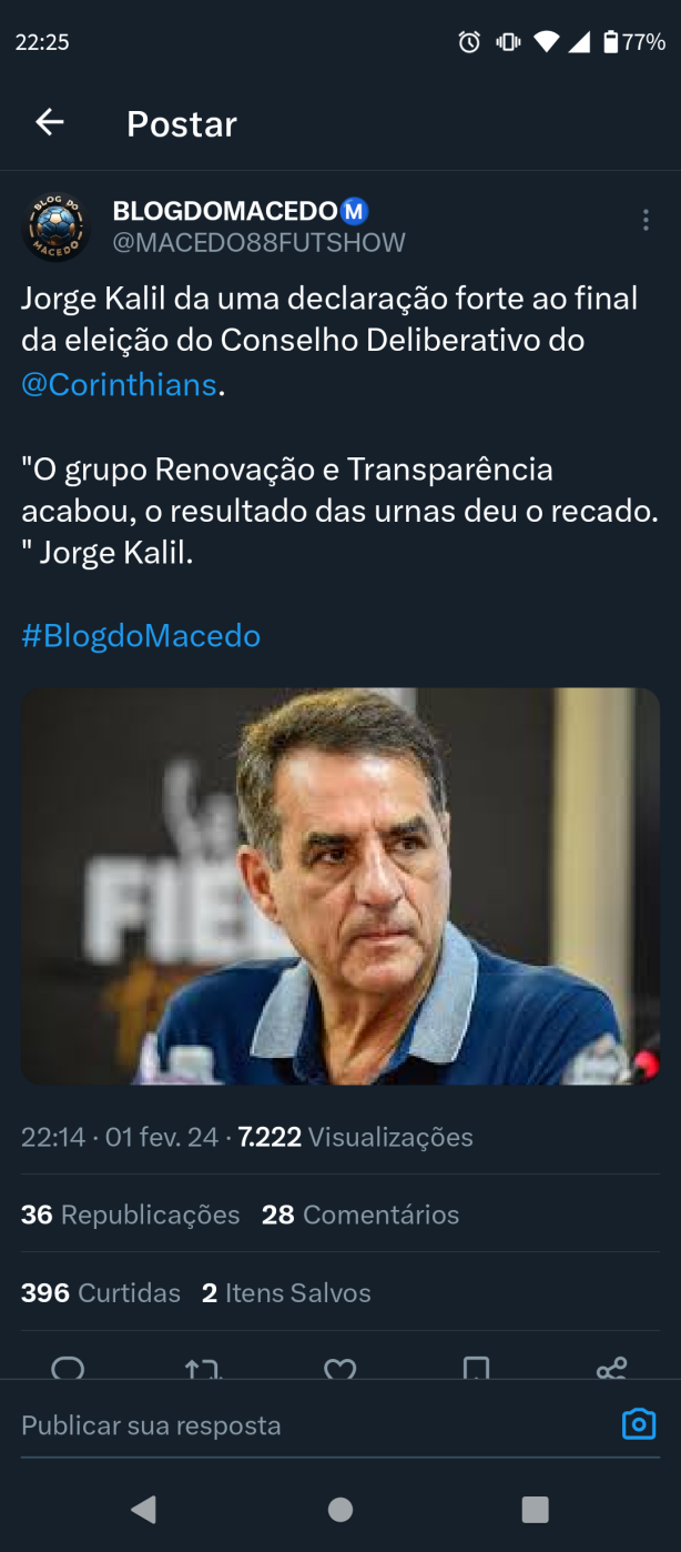 Jorge Kalil desesperado