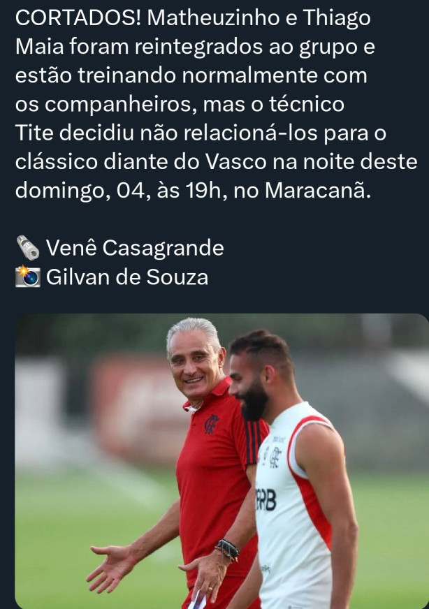Matheuzinho e Thiago maia.