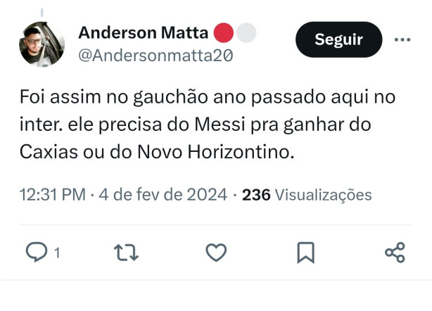 O problema � o Mano sim