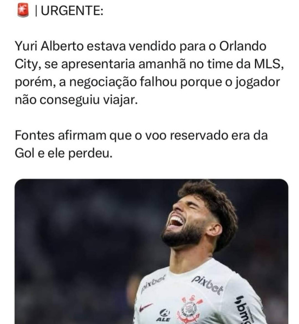 Yuri Alberto vendido!