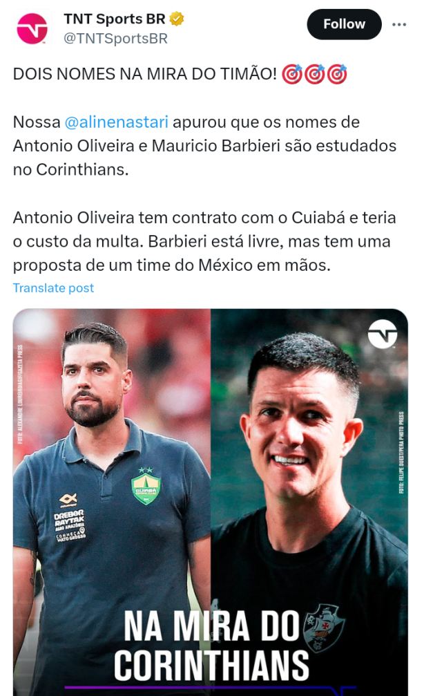 A tnt postou tamb�m