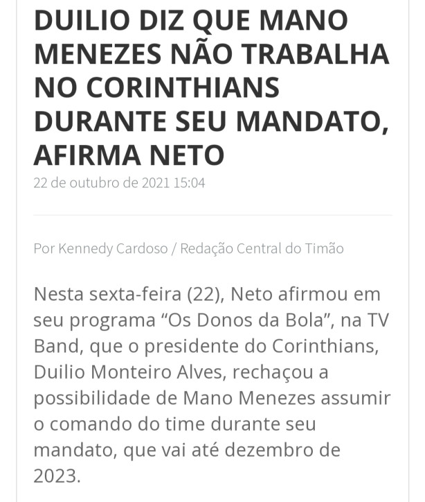 Fala que n�o...
