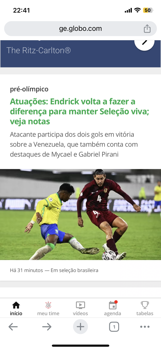 gol de Guilherme biro na seleo sub20