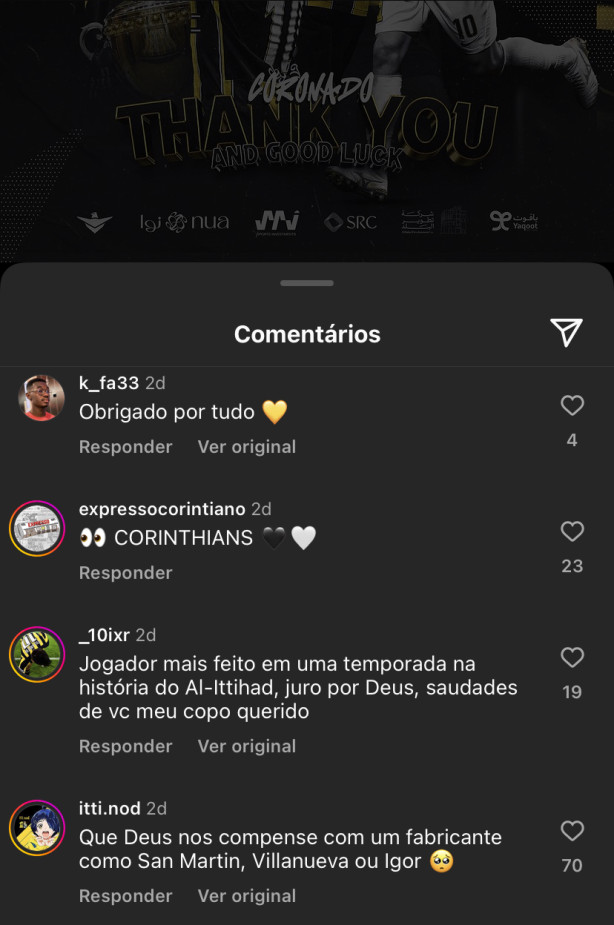 Clima de luto na p�gina do Al Ittihad