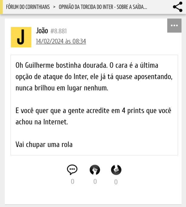 Que deselegante kkkkkkkkkkkkk