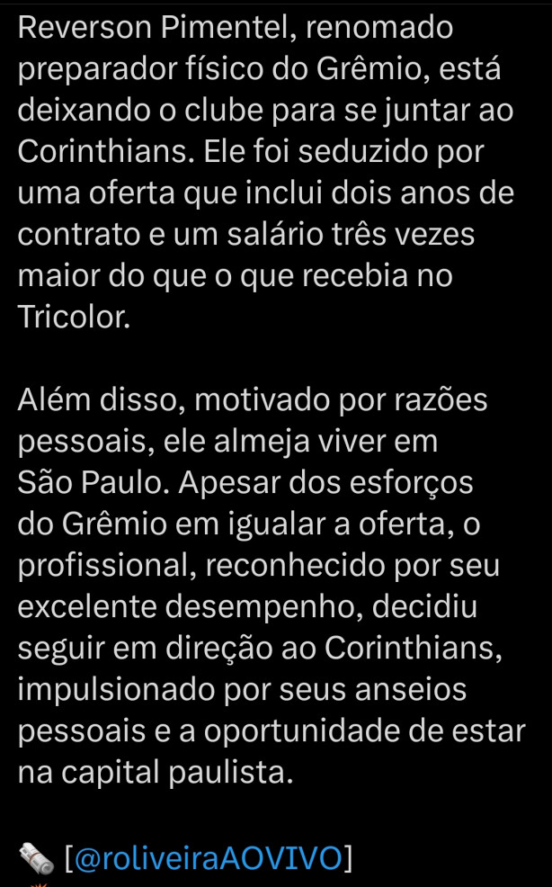 Novo preparador f�sico chegando!