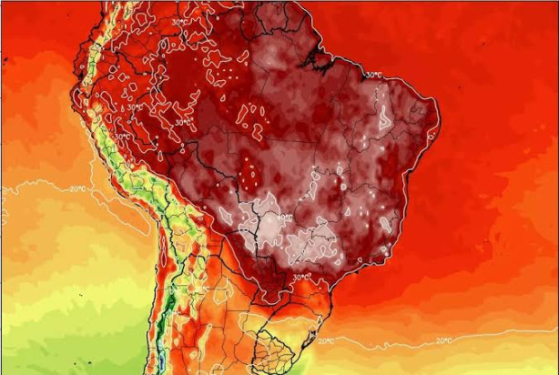 Impressionante mapa de calor do Garro