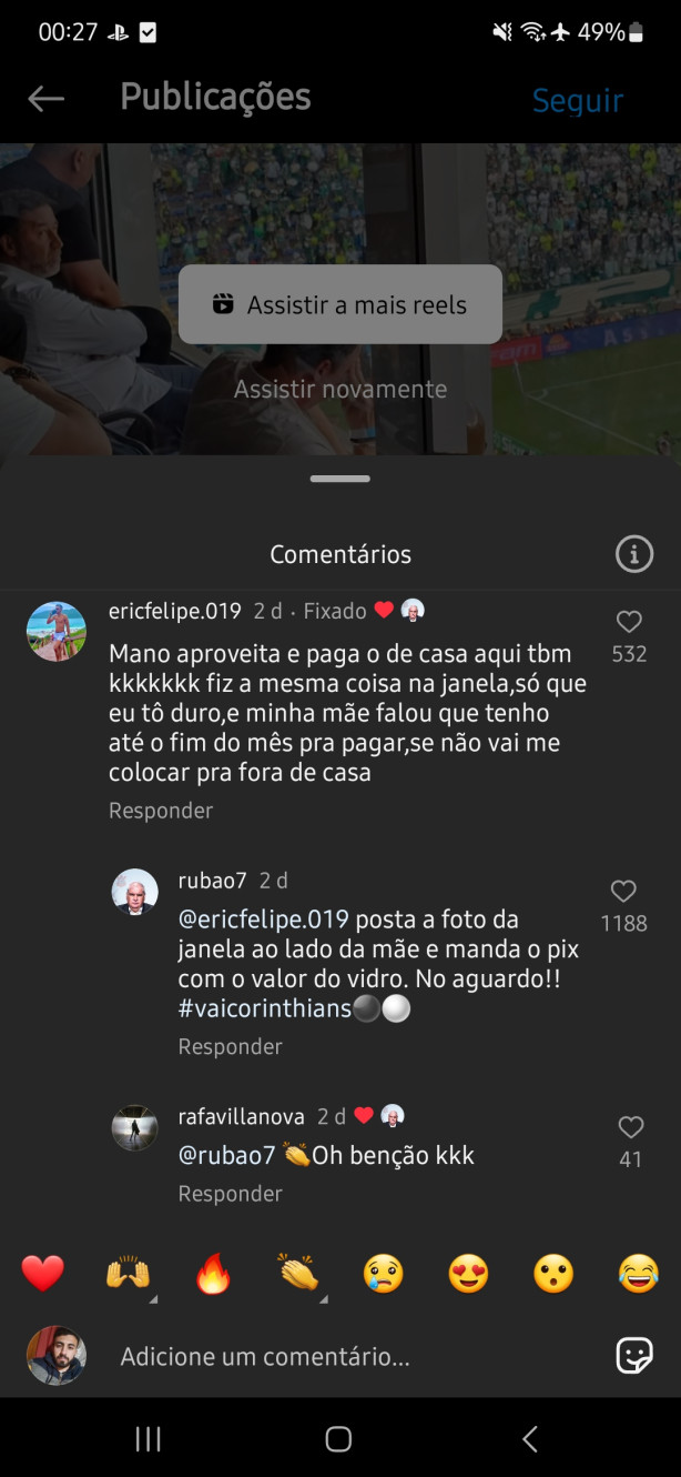 Algu�m viu essa do Big Rubens?