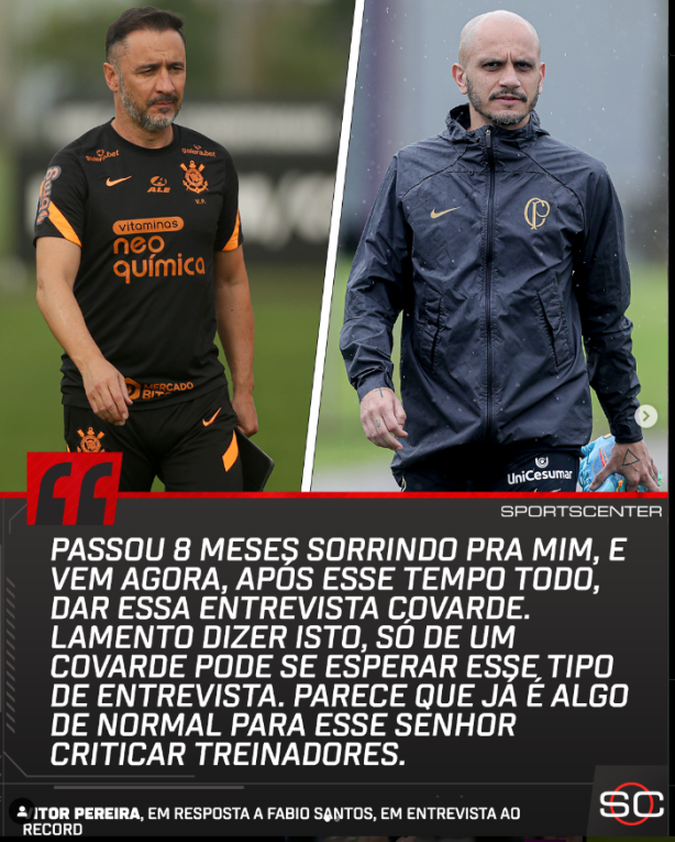 Vitor Pereira, enfim algum falou o que tambm penso do Fbio Santos, um tremendo falso.