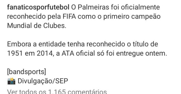 Mundial do Palmeiras!