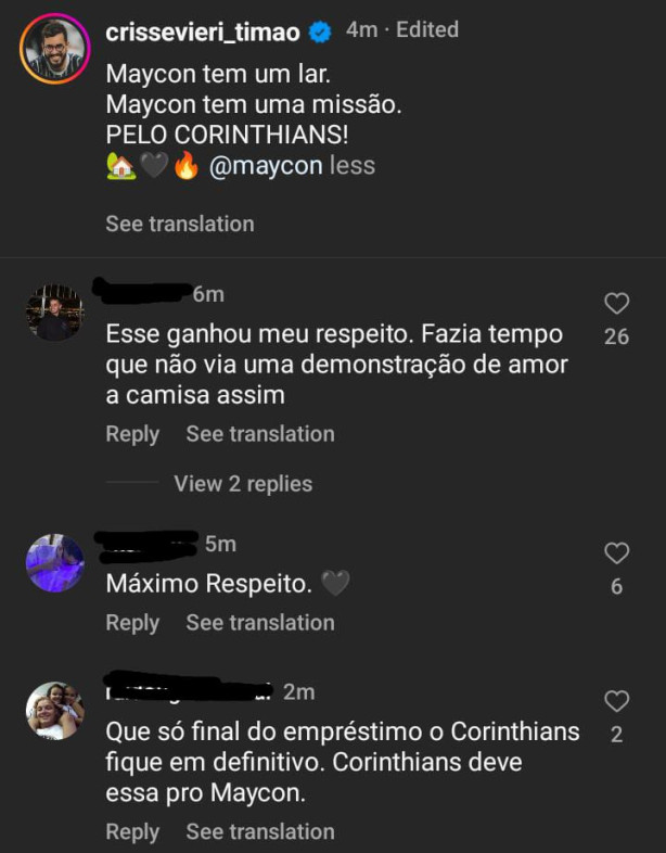 Novo epis�dio de car�ncia da fiel: Maycon!