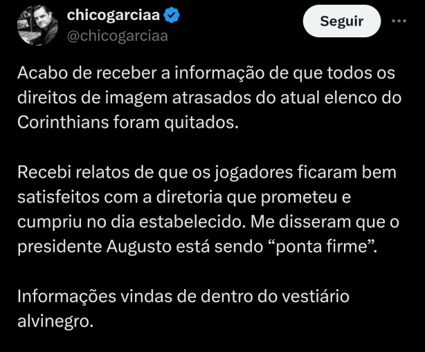 �tima not�cia: atrasos quitados!