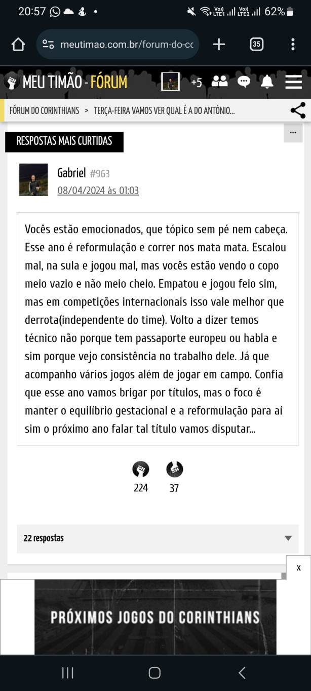 Voltei nesse t�pico pra avisar confiem no time tenham