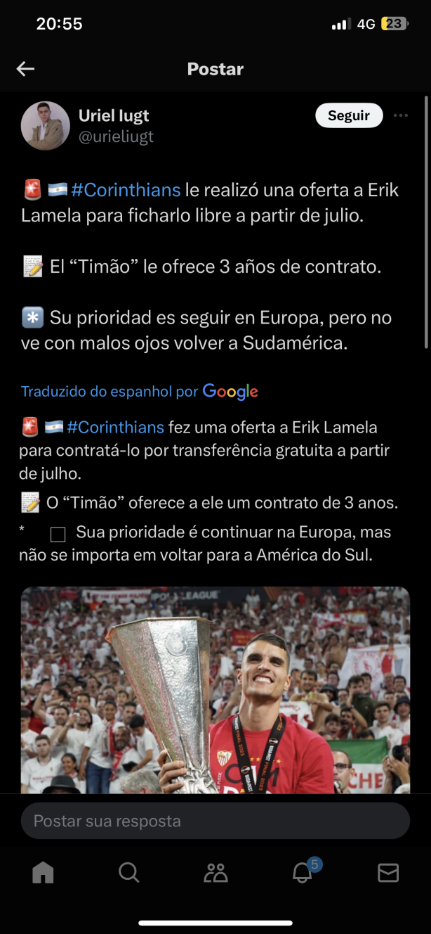Erick Lamela no Corinthians