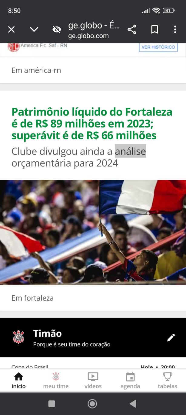 Esse time � admir�vel!