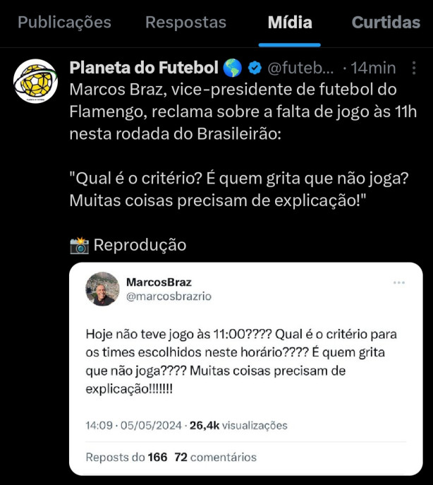 Marco Brazz j est preparando o terreno desde ontem (Corinthians x Flamengo)