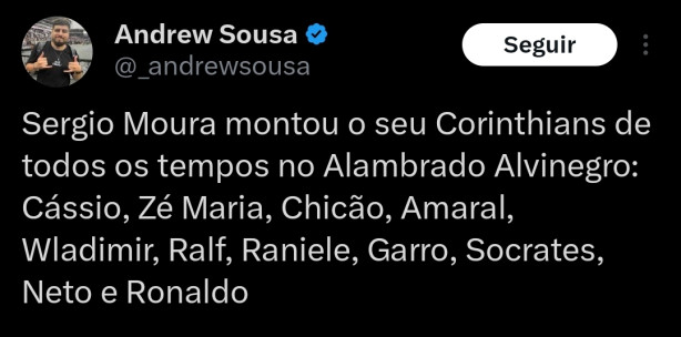 Confirmado : S�rgio Moura e s�o Paulino