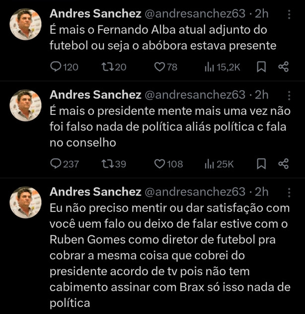 Andres confirmou que se reuniu com Rubao