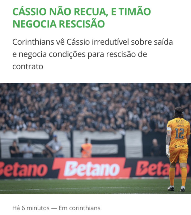 O fim de uma trajet�ria
