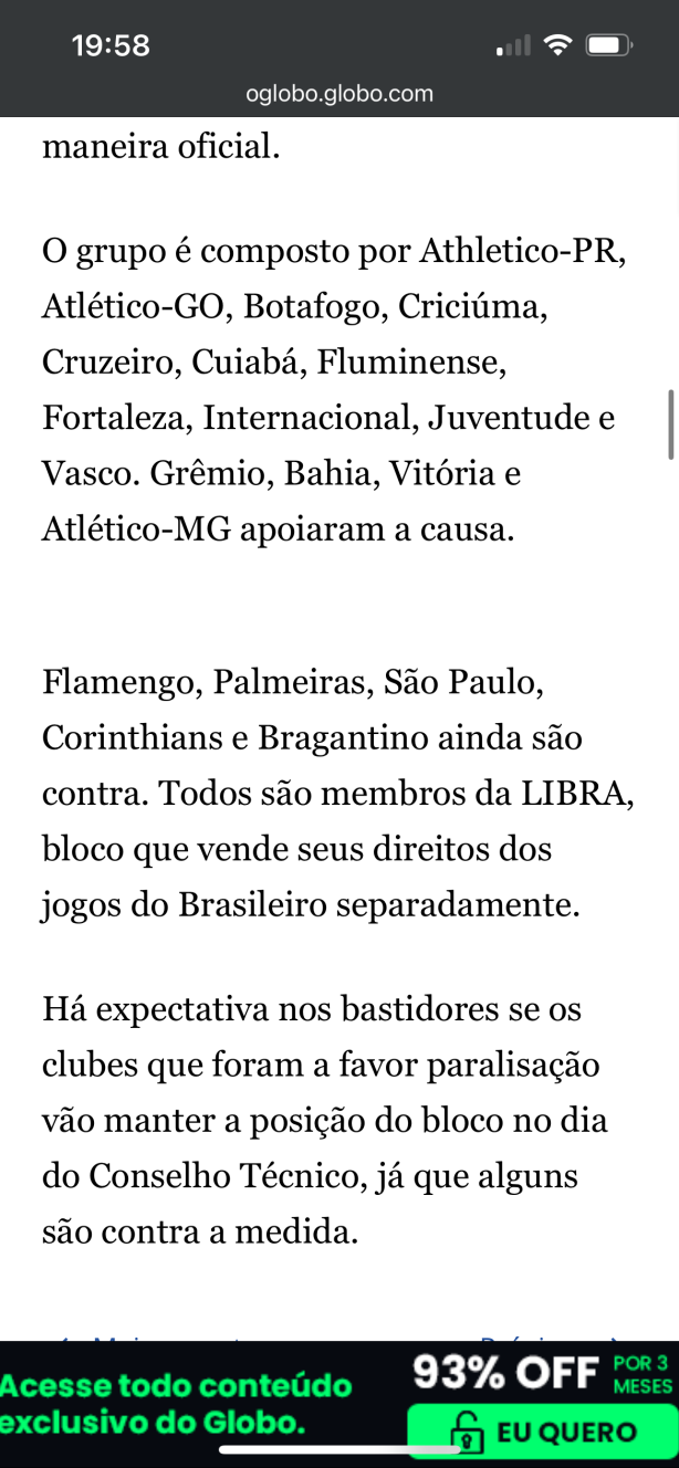 Paralisa��o do Brasileirao