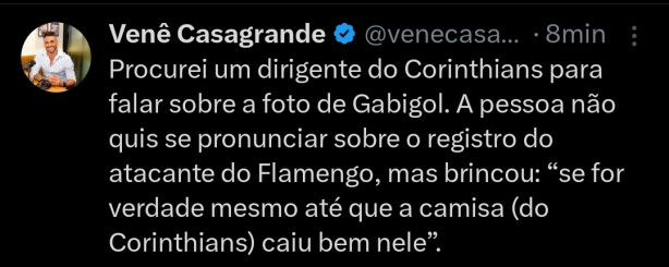 Vene Casagrande j foi procurar sarna na diretoria do Corinthians