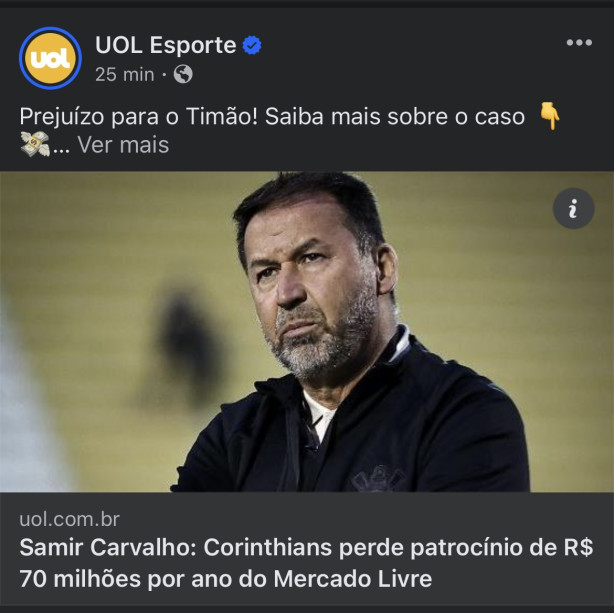 Corinthians perdeu contra milionrio