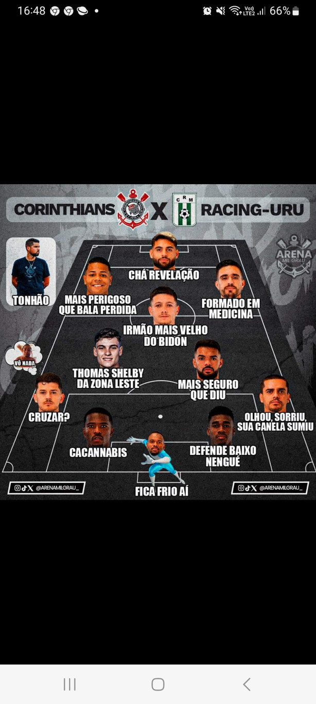 Escalacao da Zueira.