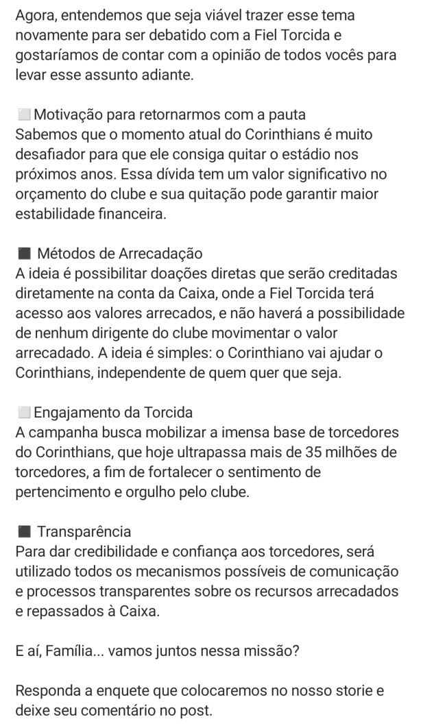 Quita��o da Arena - gavi�es se mobiliza, bora ajudar!
