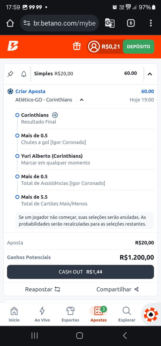 Um dia eu acerto a bet