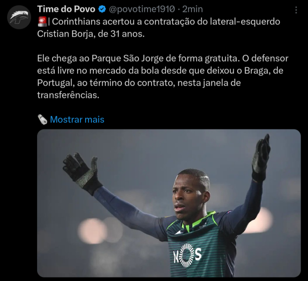 Corinthians contrata novo LE