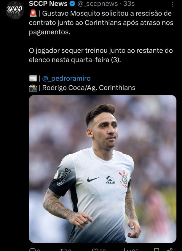 Gustavo Mosquito vai rescindir!