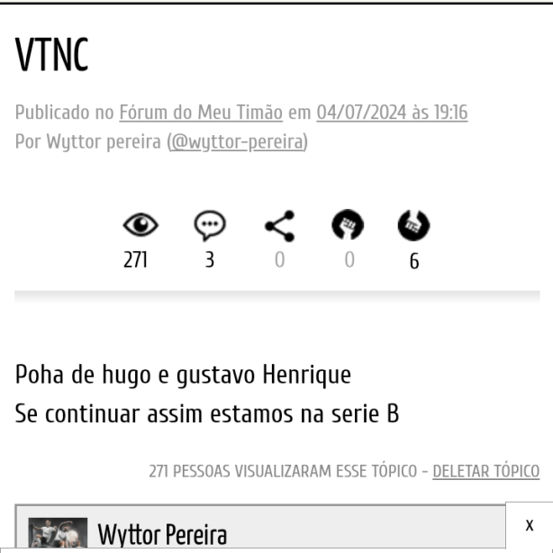Cade quem me negativou?