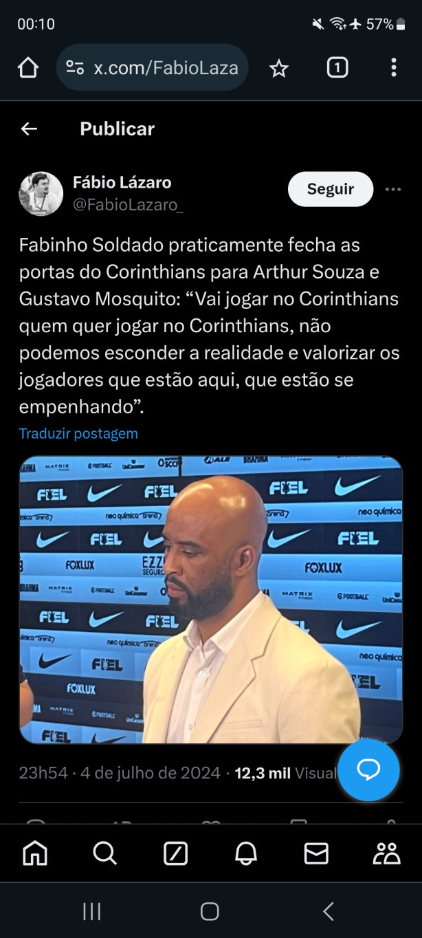 Confirmado est�o fora do Corinthians!