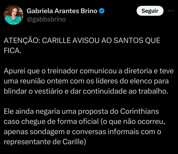 Carille fica no Santos!