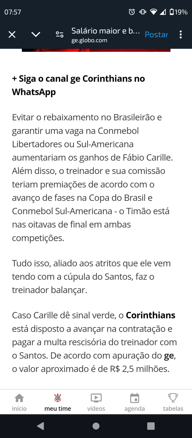GE: Como o Corinthians tenta convencer Carille a deixar o Santos