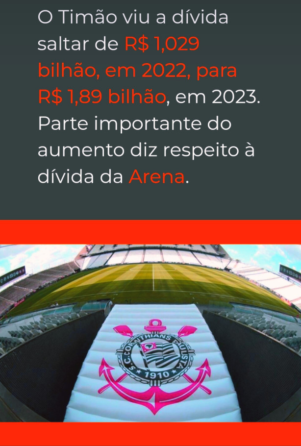 R$1,89 Bilh�o de d�vida.