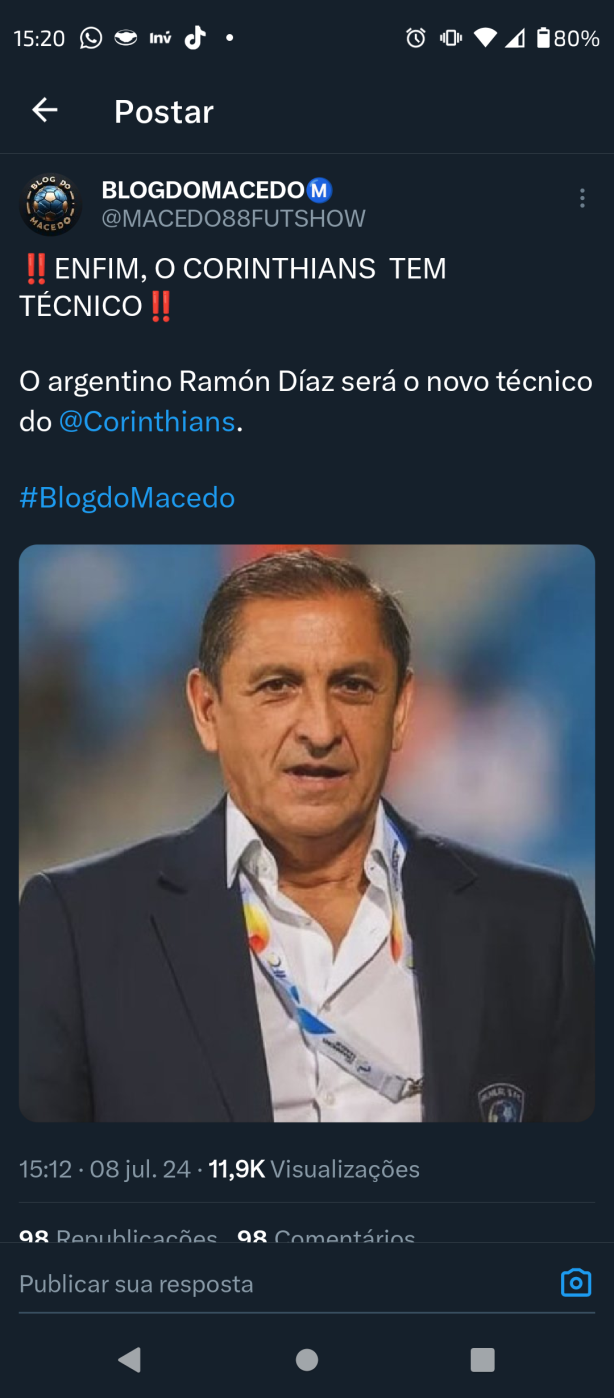 Aten��o: Habemus T�cnico