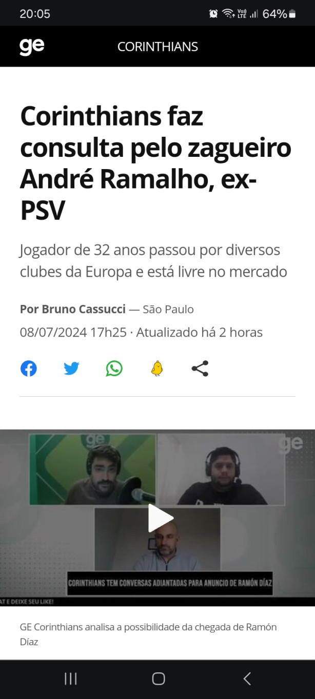 Consulta por zagueiro