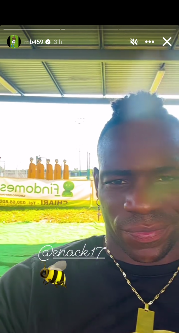 Balotelli da ind�cios que vem para o Tim&atilde;o, olha que ele postou no seu story