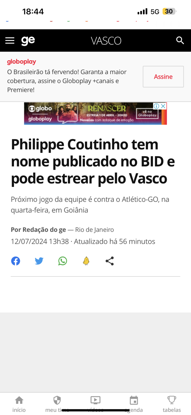 Registro no Bid