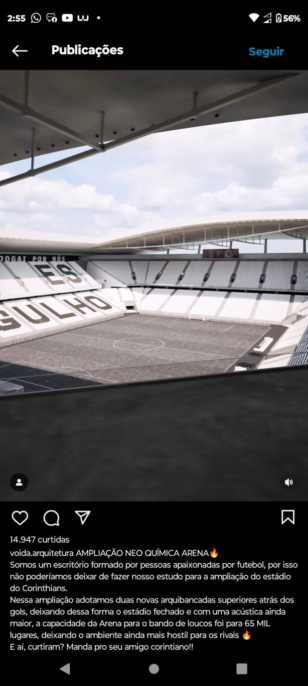 Expans�o da Arena