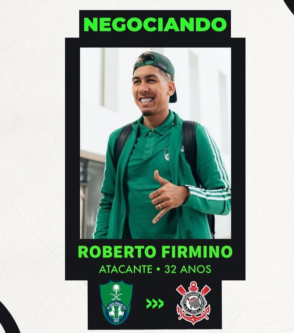 Jornal �rabe: Bobby Firmino est� em negocia��es com o Corinthians