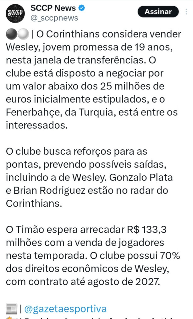 Not�cia de agora wesley