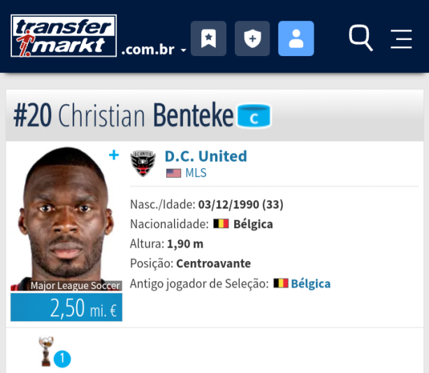 Christian Benteke o Belga ex Liverpool